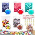 ELifeBox Water Beads Set Rainbow Green Blue Red Small Water Beads Rainbow Large Jumbo Water Beads 10 Balloons for DIY Stress Ball Mixed Jelly Beads Water Gel Balls,Sensory Toys and Decoration  B07FB95H3S